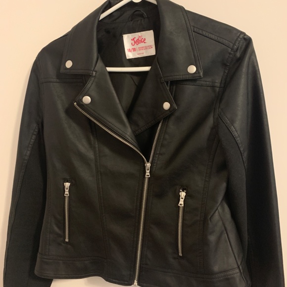 Black Faux Leather Jacket - Picture 2 of 5